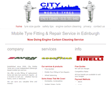 Tablet Screenshot of citymobiletyres.com